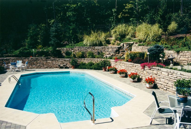Beautiful in-ground pools brought to you by Knickerbocker Pools.