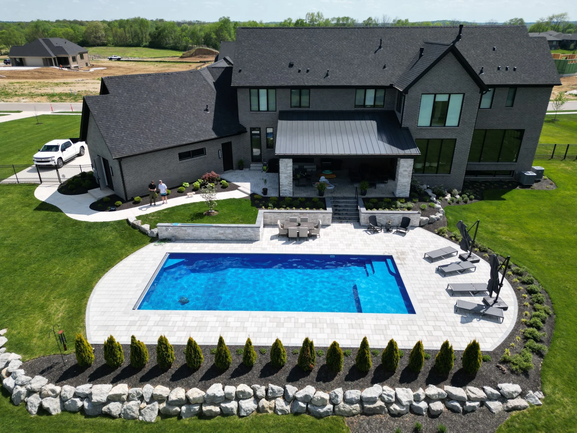 Vinyl liner pool project featured by Knickerbocker Pools