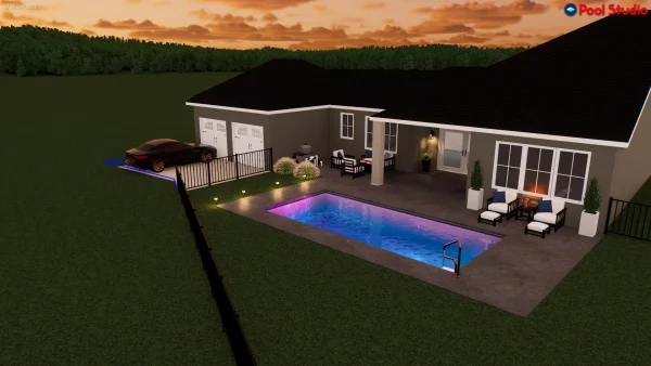 Swimming pool project featured in the Knickerbocker gallery